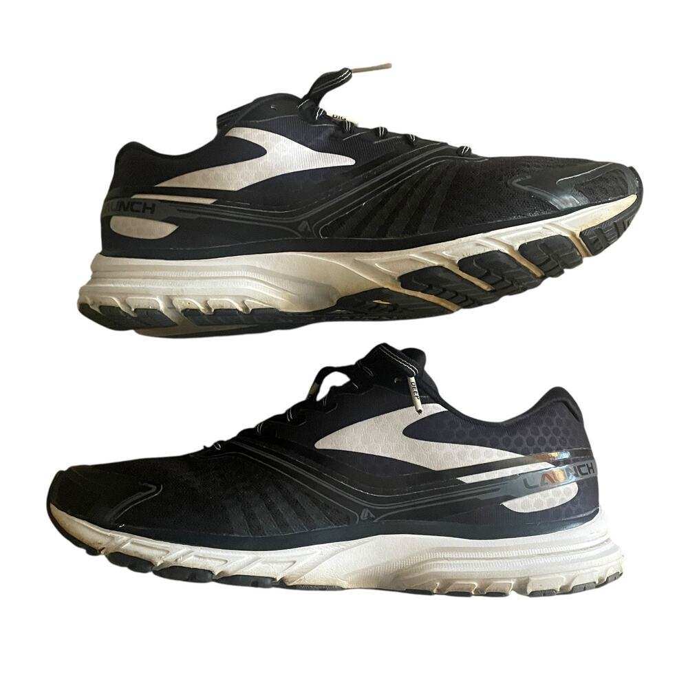 BROOKS Launch 2 DNA Women's Size 10/EU 42 Black White 1201781B001 Running Shoes